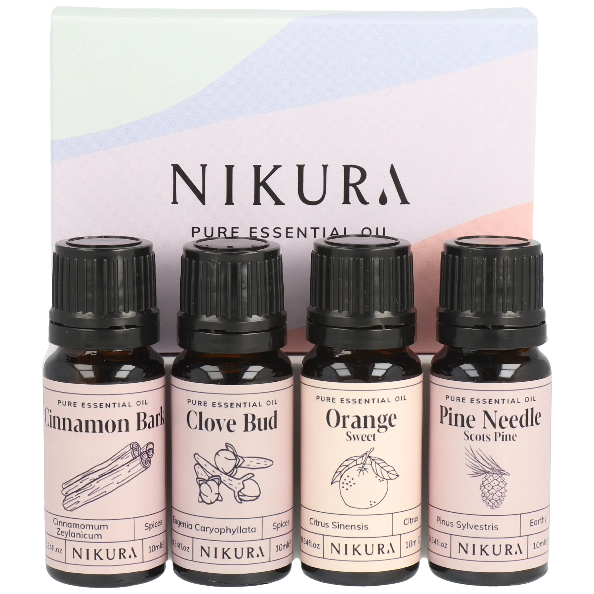 4 x 10ml Christmas Essential Oil Gift Set
