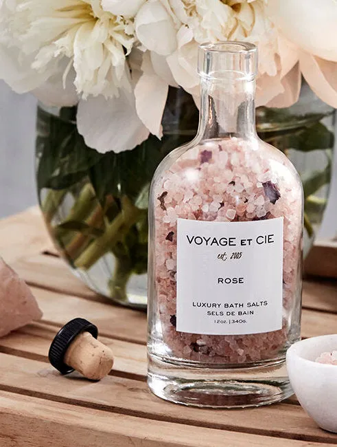Botanical Mineral Bath Salts in Tuilleries Rose