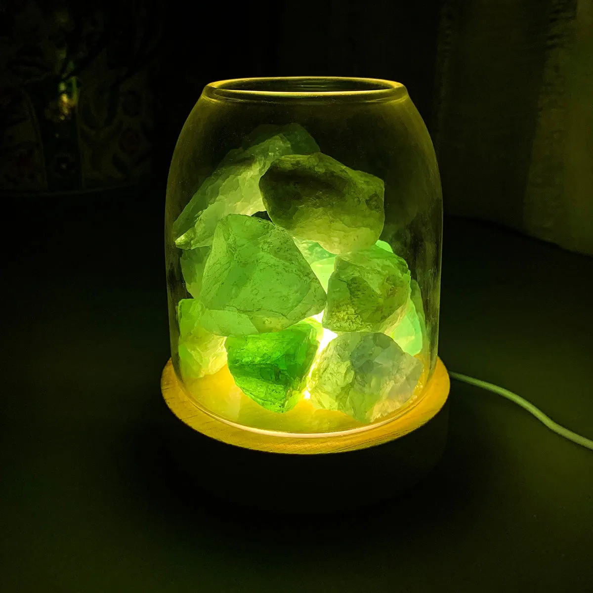 Crystal Diffuser - Green Calcite
