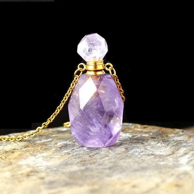 Gamarra Crystal Essential Oil Diffuser Bottle Pendant