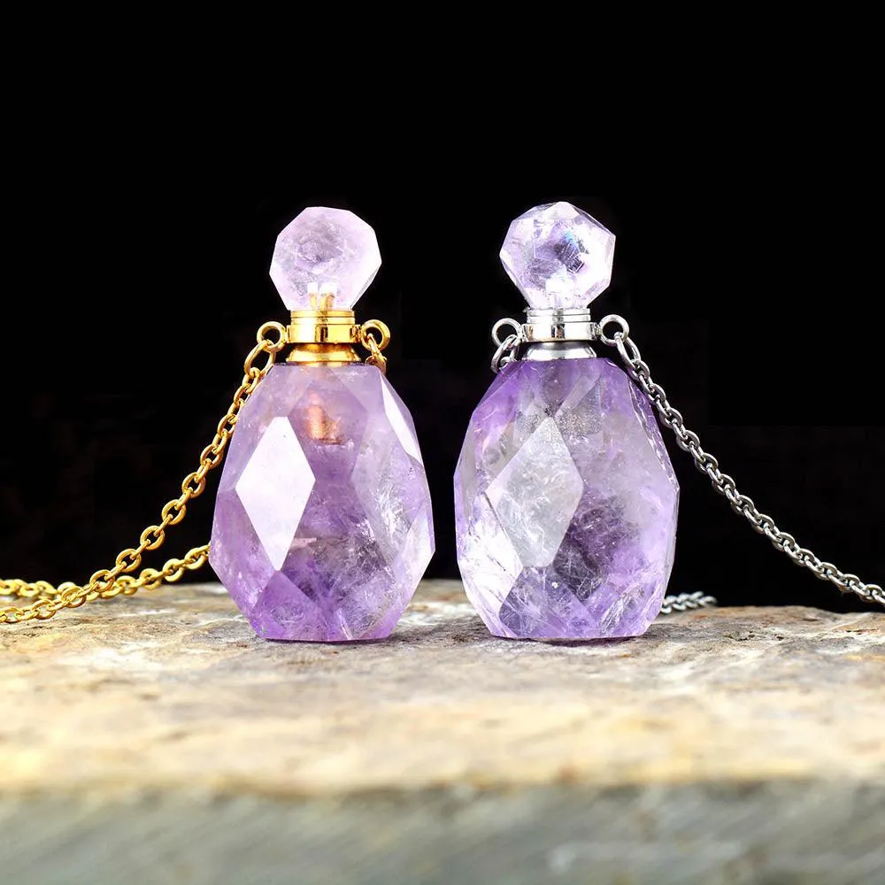 Gamarra Crystal Essential Oil Diffuser Bottle Pendant
