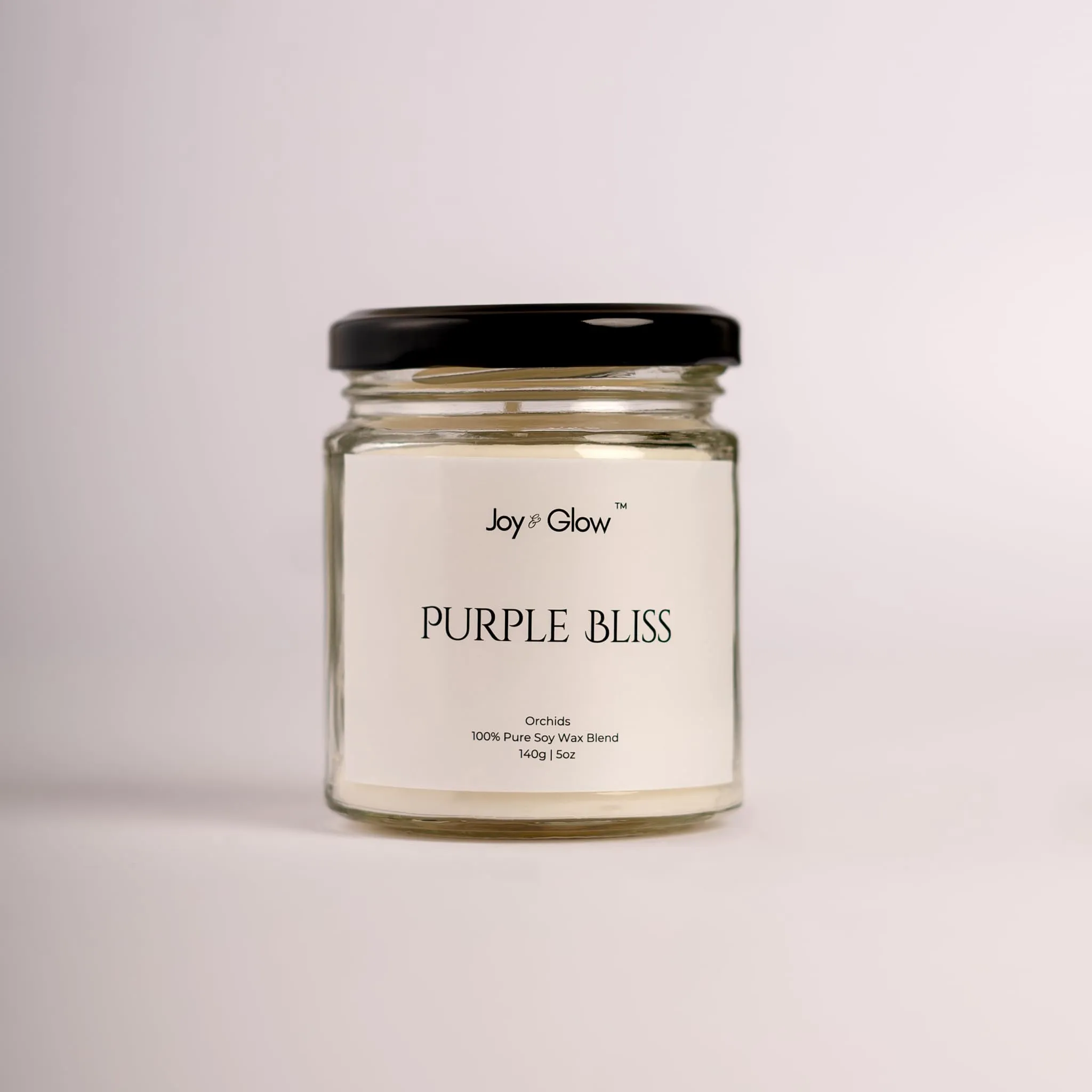 Joy & Glow™ - Premium Scented Jar Candle | Aromatherapy Candle (Orchids, 140g / 5oz)