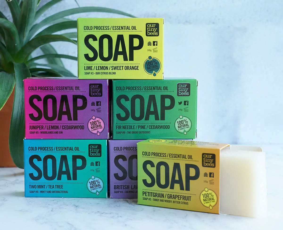 Our Tiny Bees Cold Pressed #2 Petitgrain / Grapefruit Soap