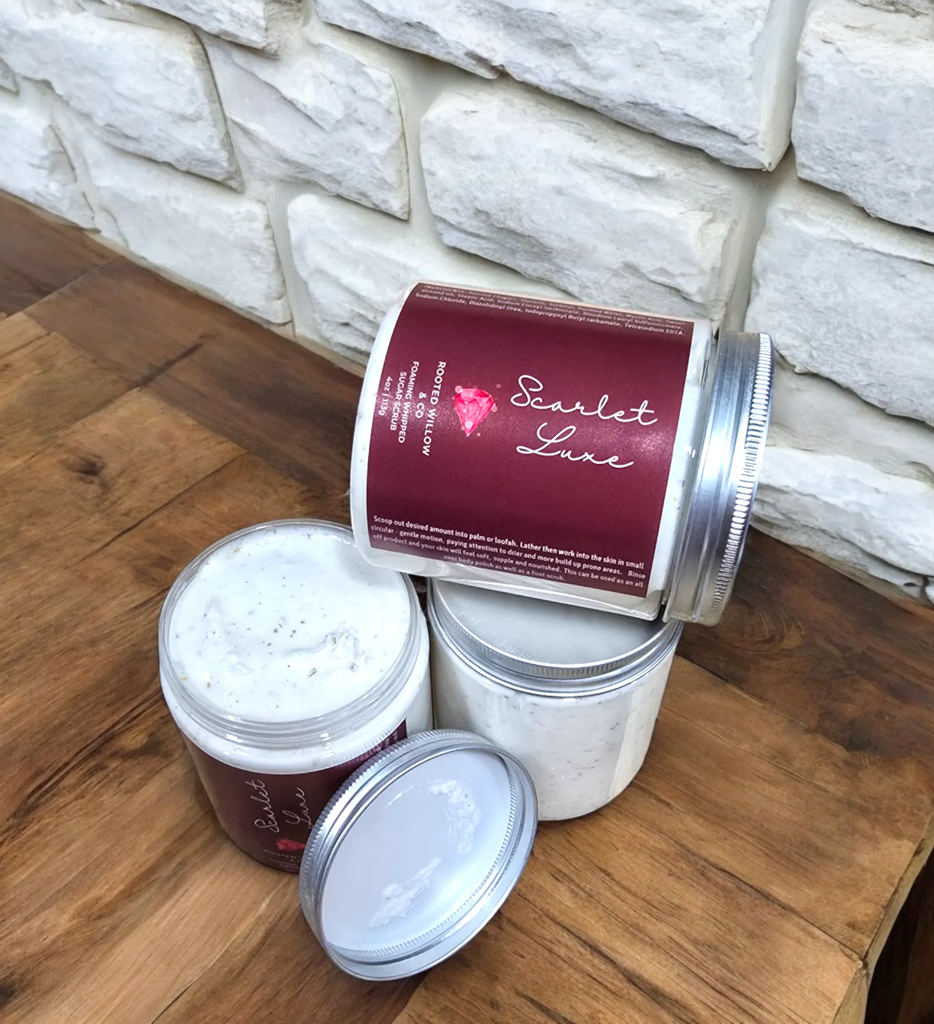 Scarlet Luxe Foaming Sugar Scrub