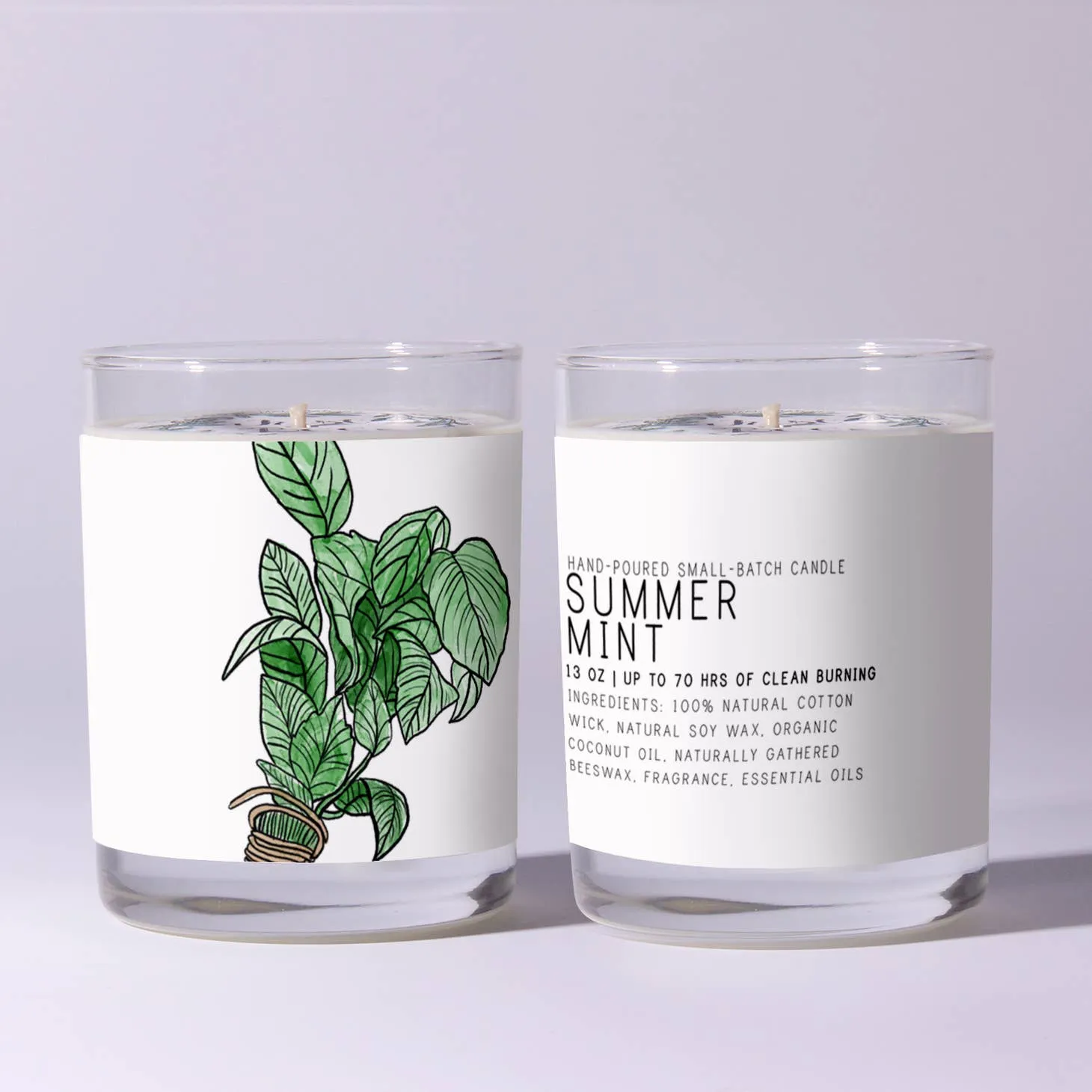 Summer Mint 7oz Just Bee Candle