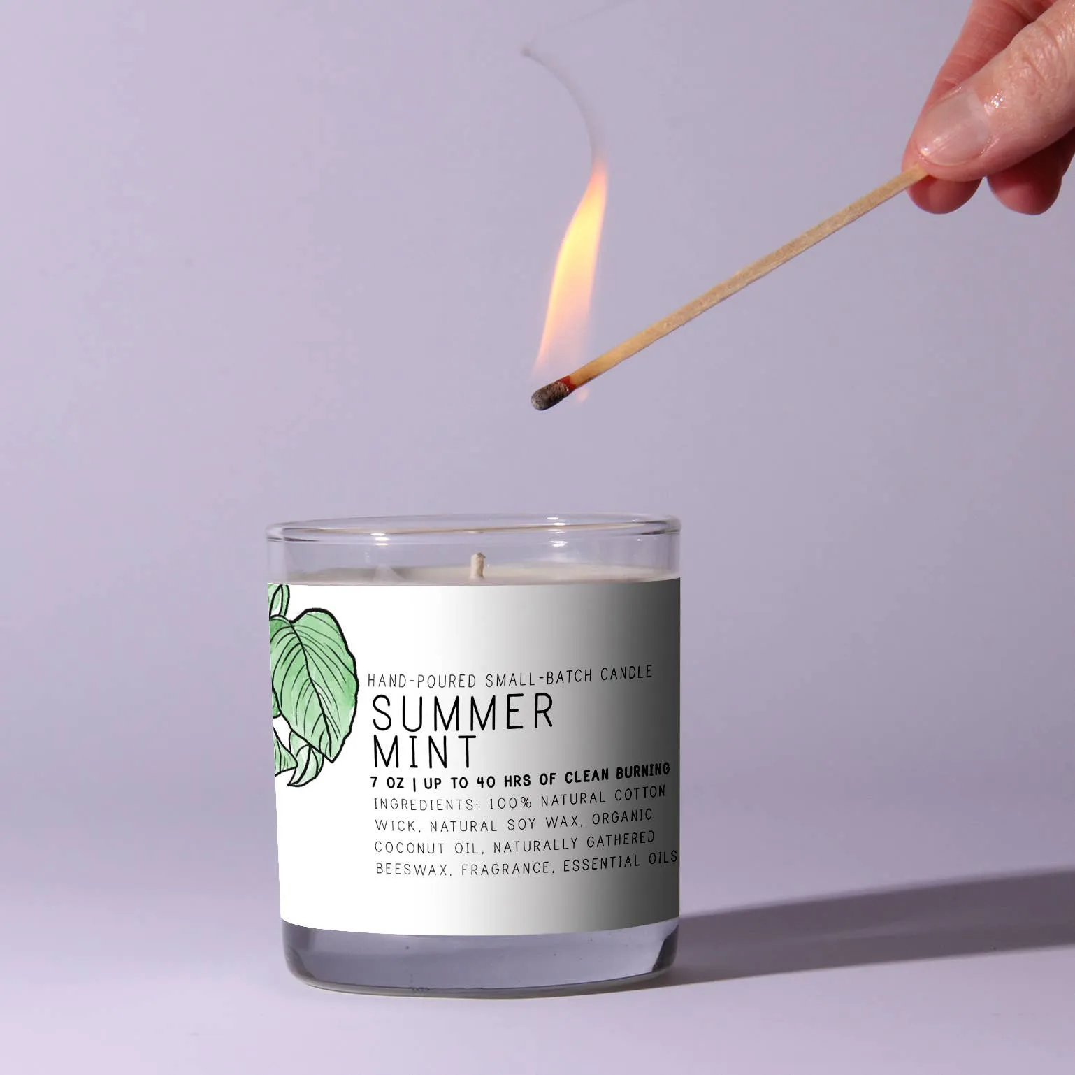 Summer Mint 7oz Just Bee Candle