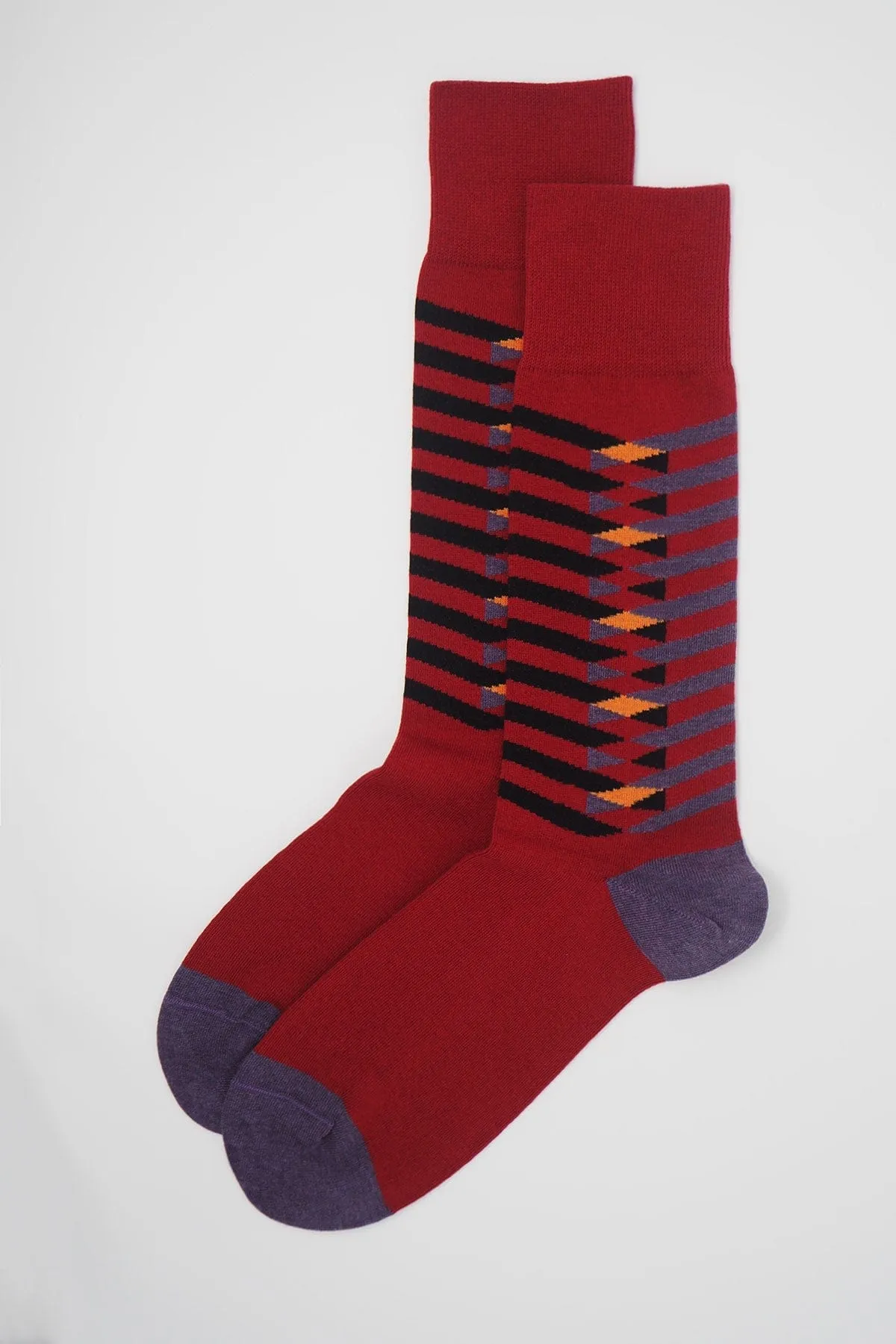 Symmetry Men's Organic Cotton Socks | Red