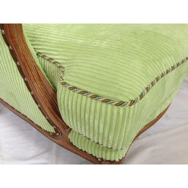 Taylor King Bergère Club Chair With Ottoman