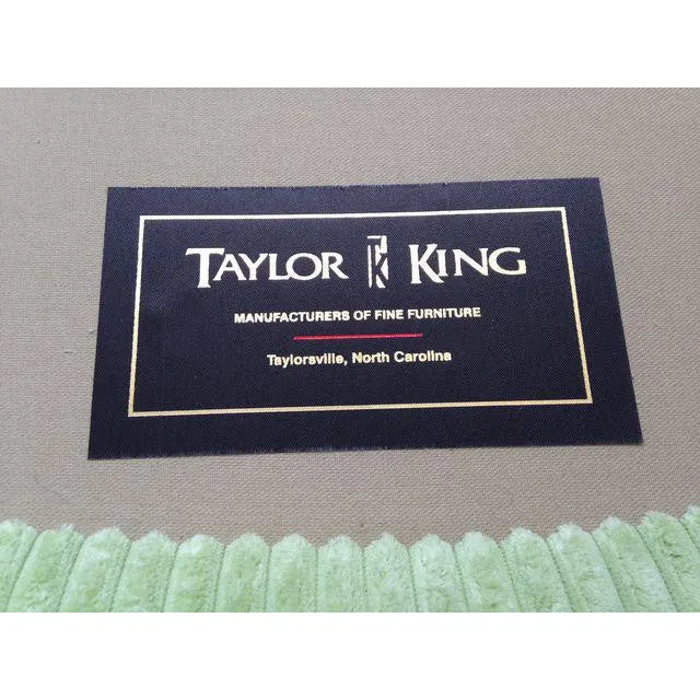 Taylor King Bergère Club Chair With Ottoman