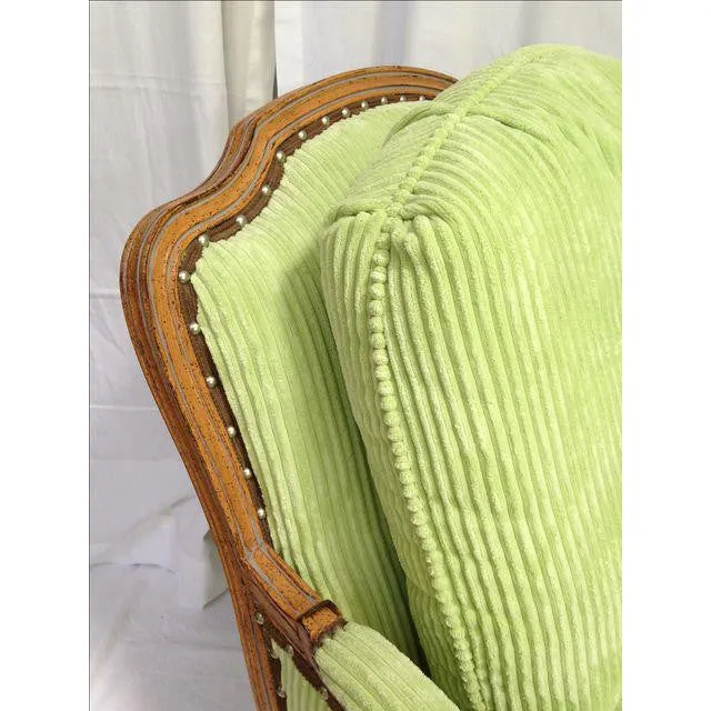 Taylor King Bergère Club Chair With Ottoman