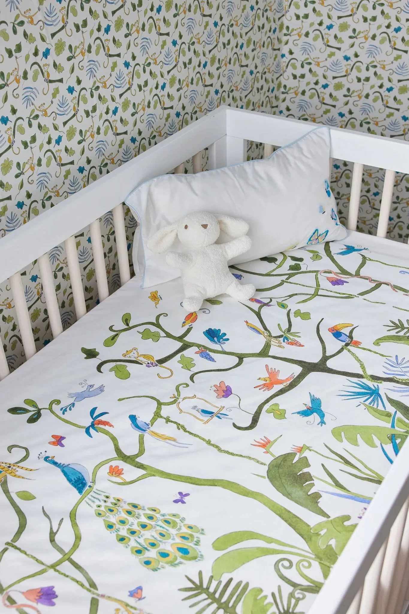Tropical Placement Crib Sheets