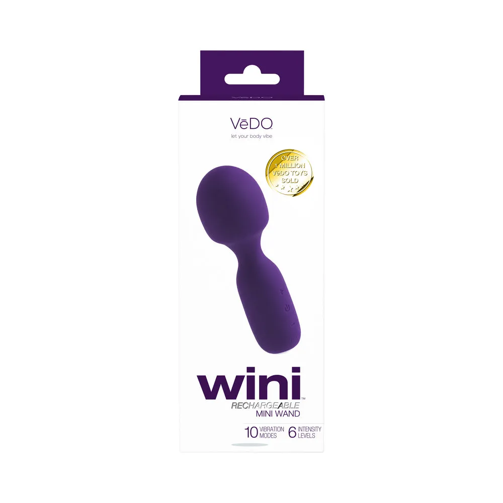 Vedo Wini Rechargeable Mini Wand Deep Purple