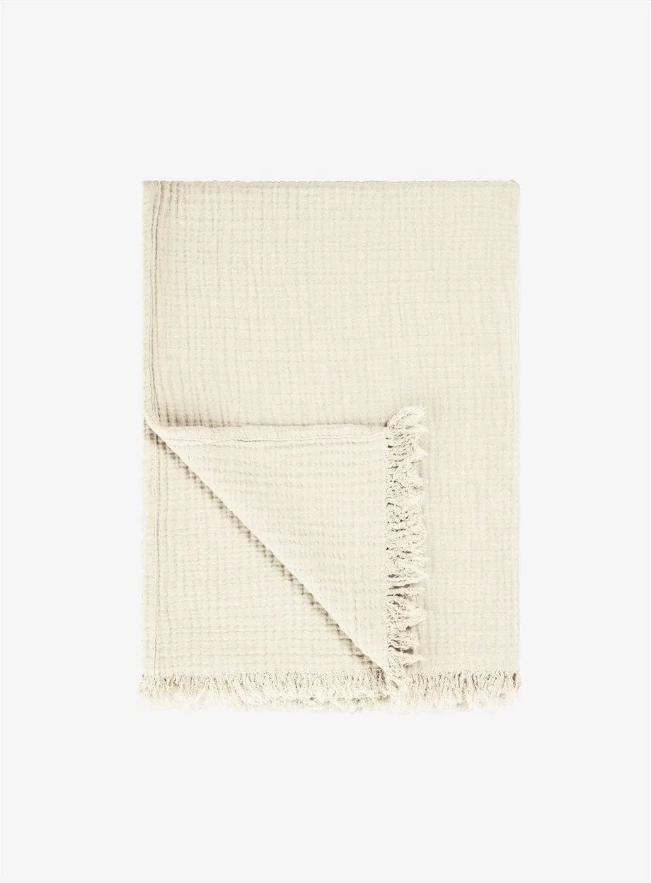 Versatile Organic Cotton Throw - Multifunctional and Eco-Friendly