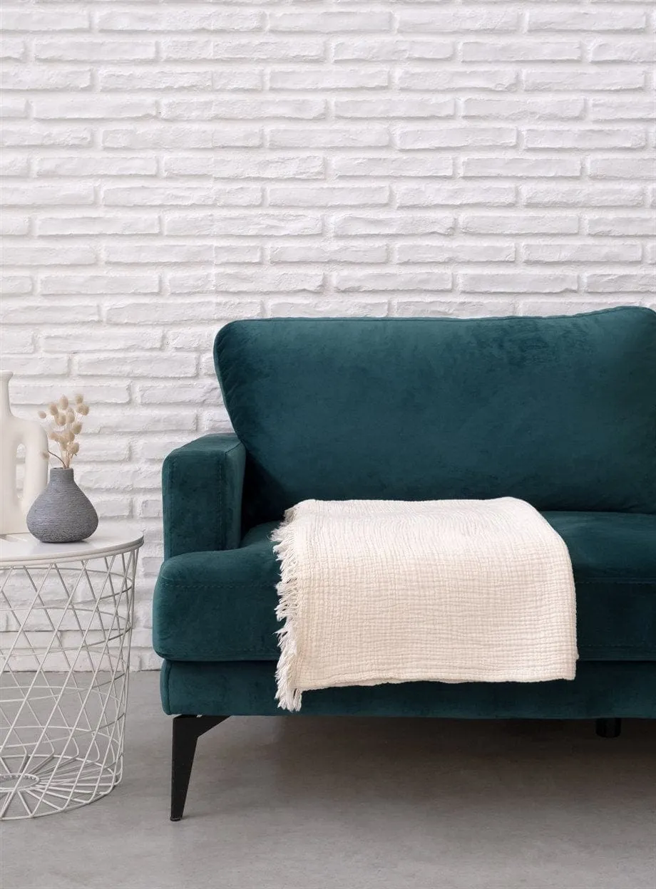Versatile Organic Cotton Throw - Multifunctional and Eco-Friendly